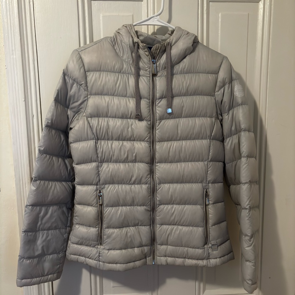 Women's Gray Calvin Klein Puffer Jacket